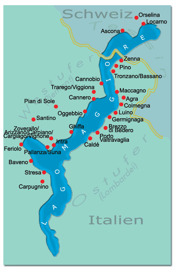 Landkarte Lago Maggiore